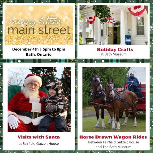 Descriptive advertising for Merry Little Main Street event