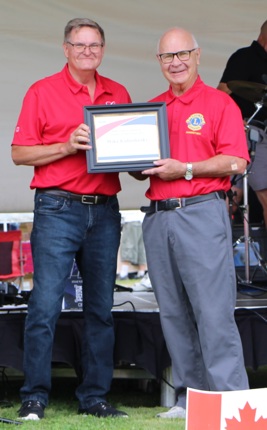 award being presented