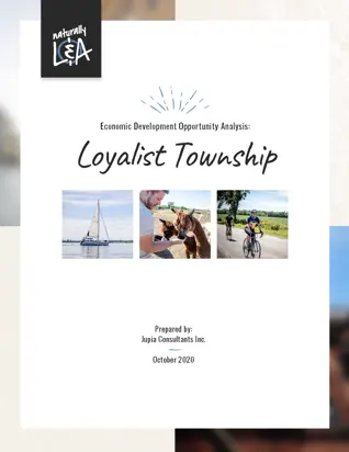 Cover Page of Economic Development Opportunity Analysis